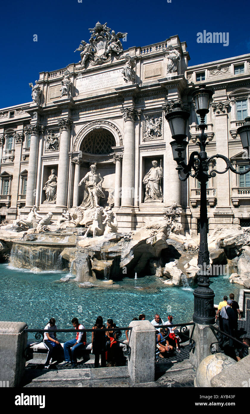 The Trevi Fountain in Rome. Italy Stock Photo