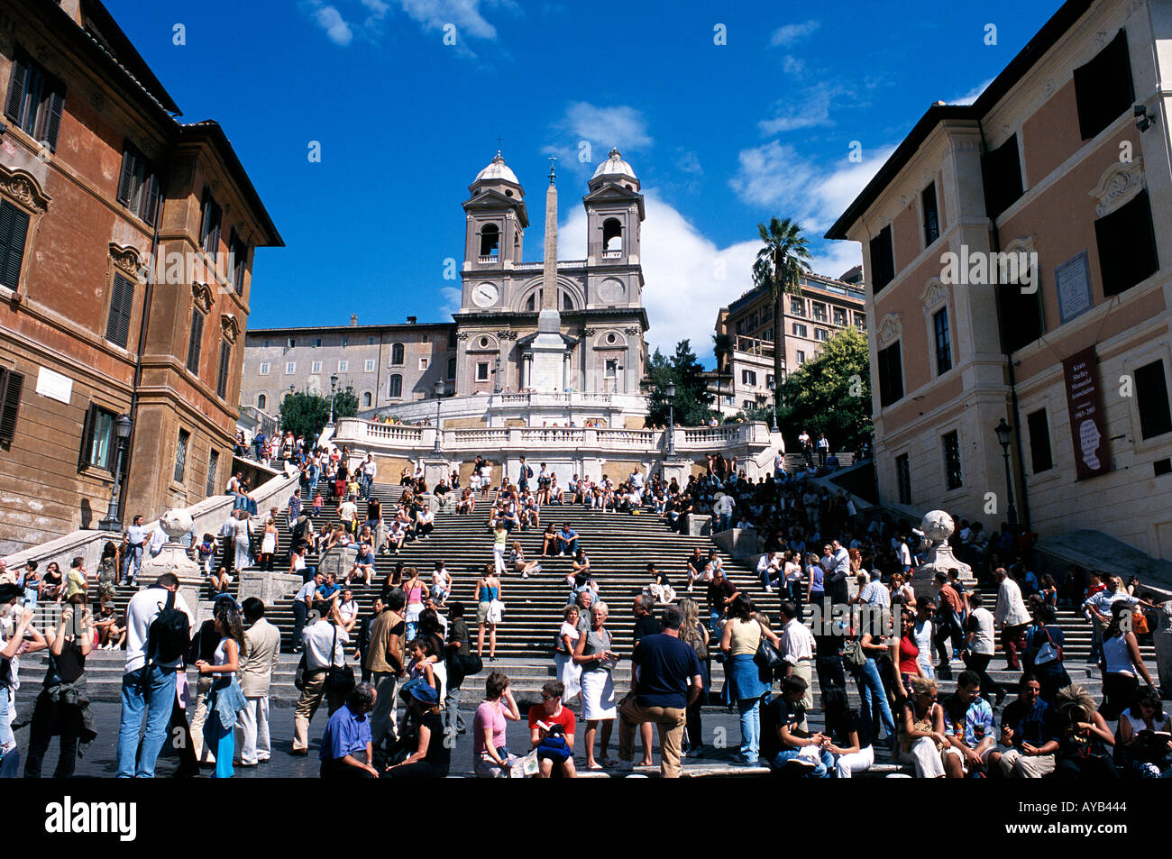 The famous 'Spanish Steps' in  Rome. Italy Stock Photo