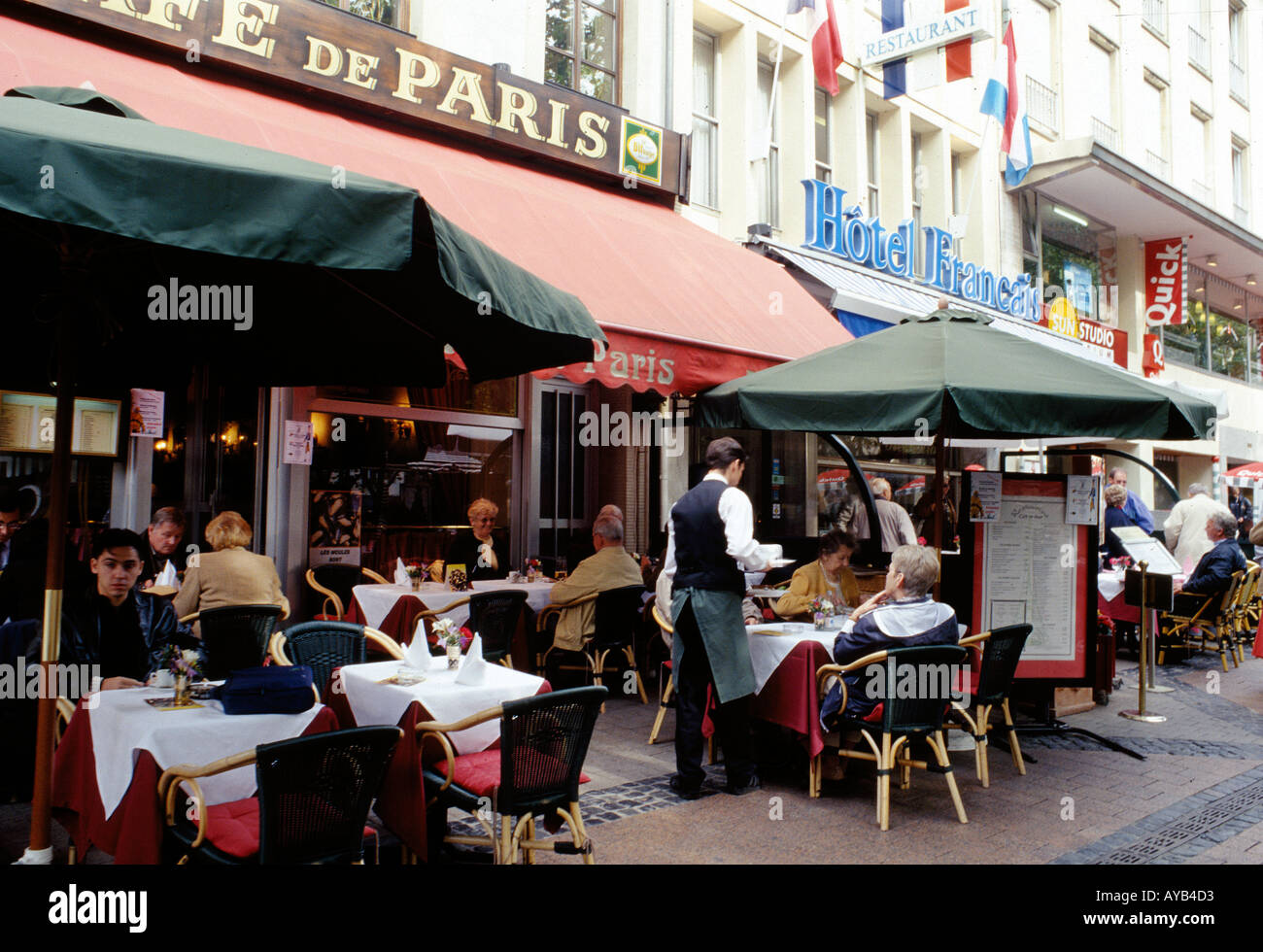 Cafe in Luxembourg Stock Photo