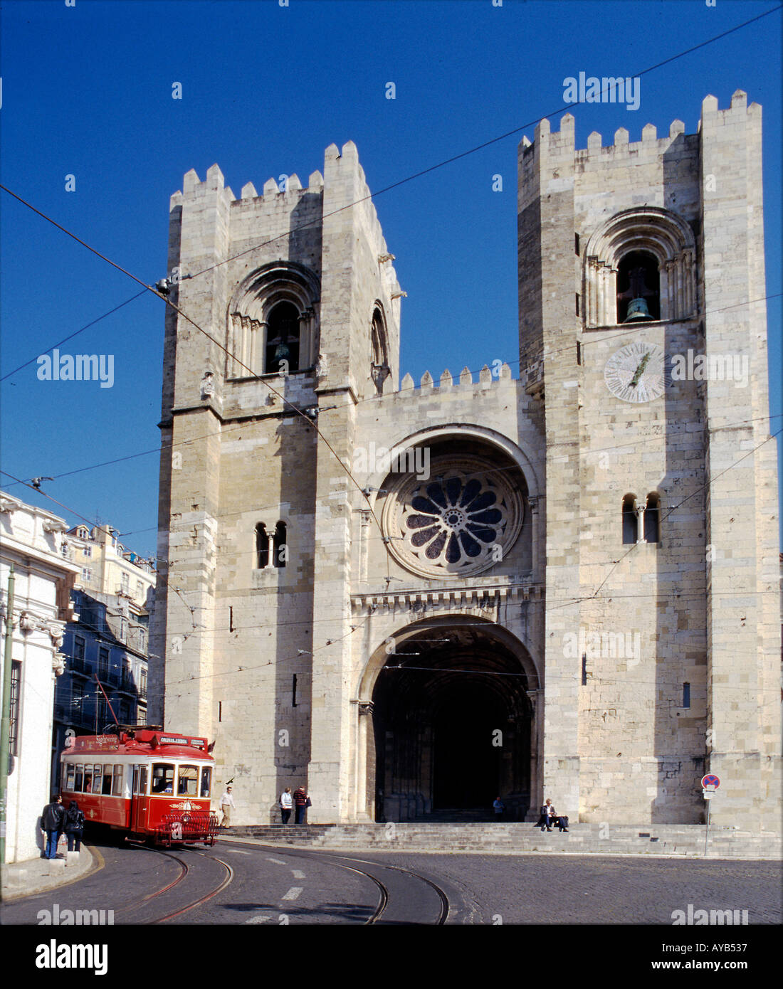 Se Cathedral Lisbon Portugal Stock Photo