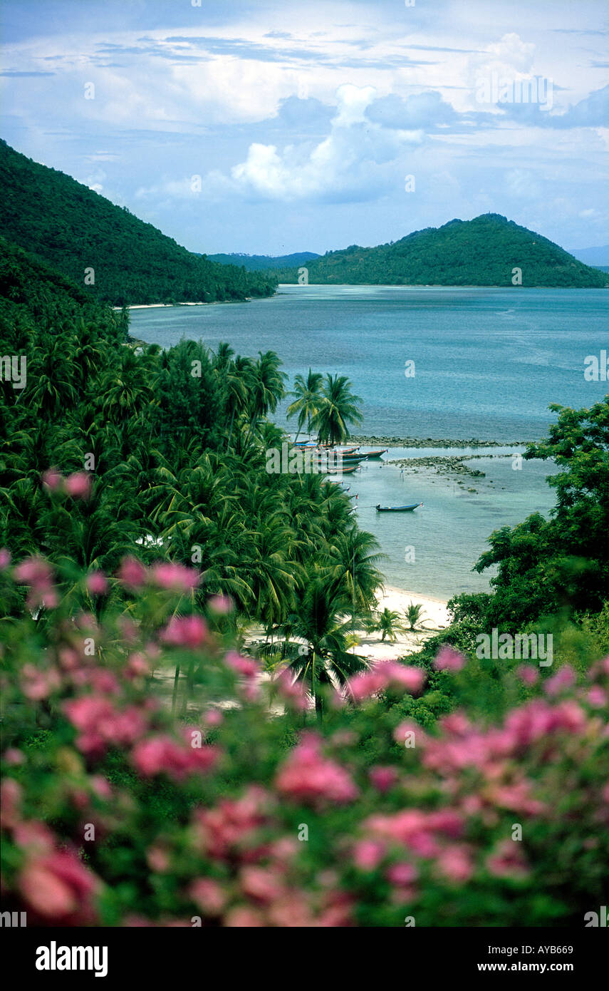 Koh Samiu west coast The quiet side away from all the tourist hotels Stock Photo