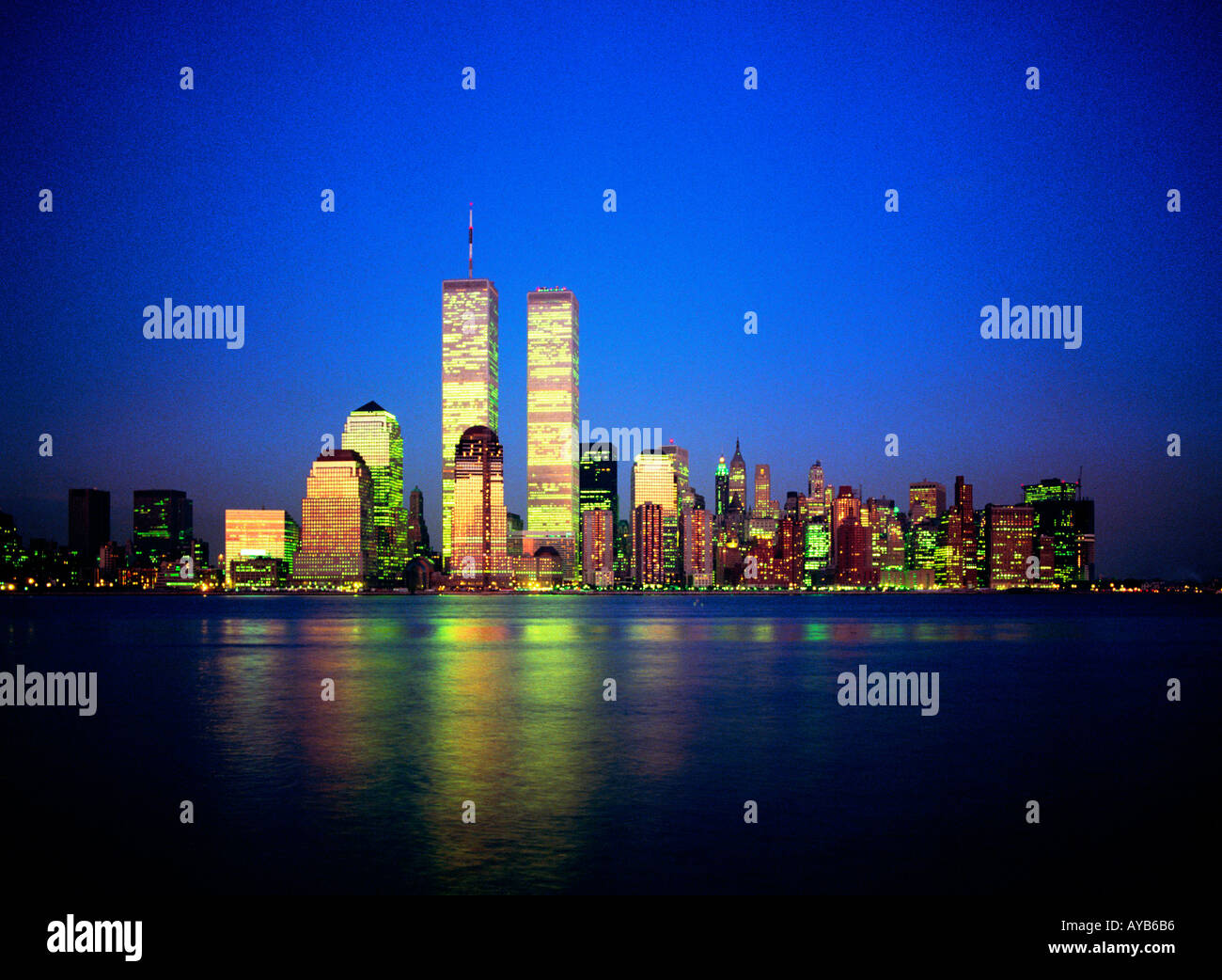The New York Skyline in the year 2000 Stock Photo