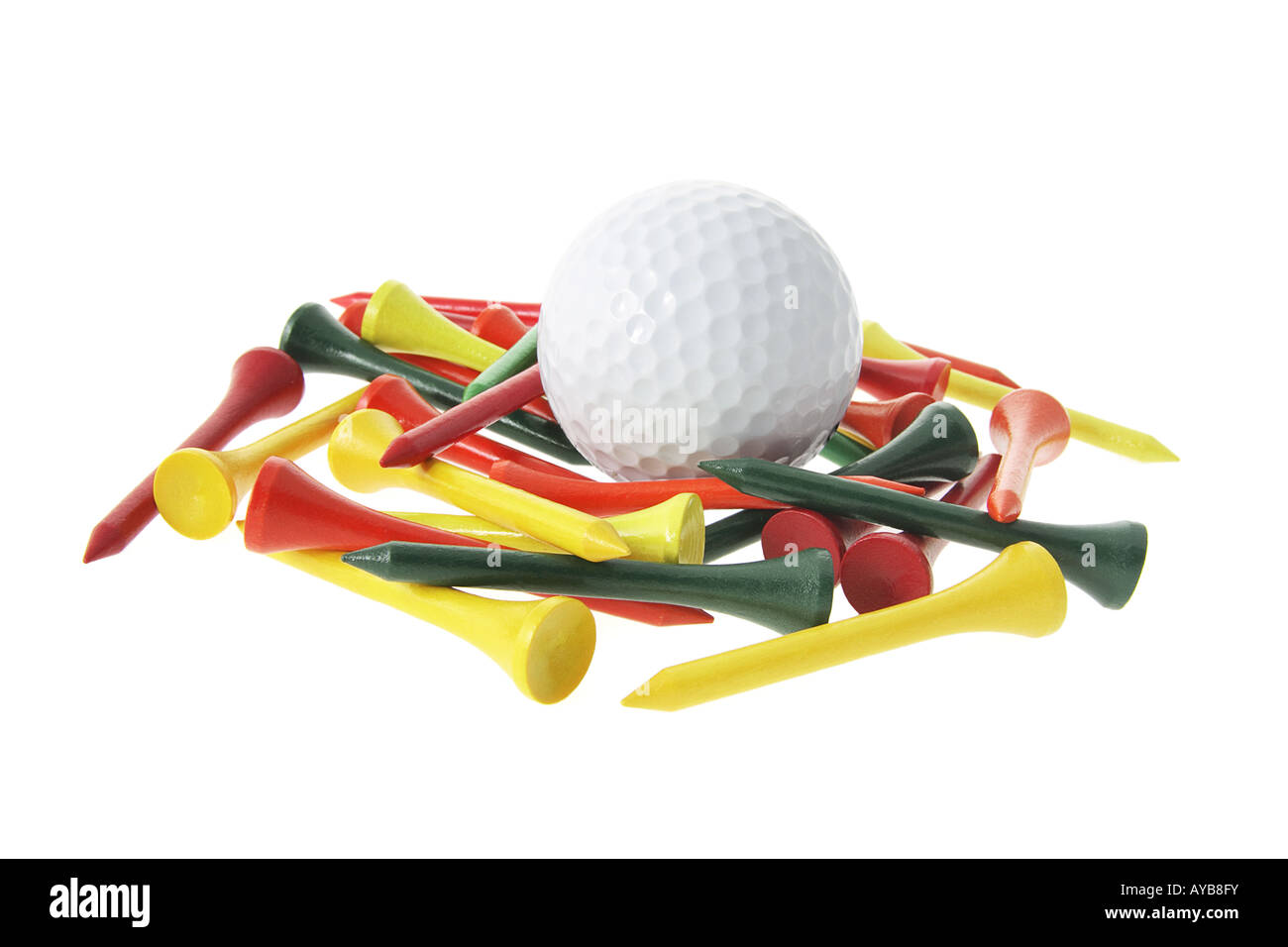 Golf Ball and Tees Stock Photo Alamy