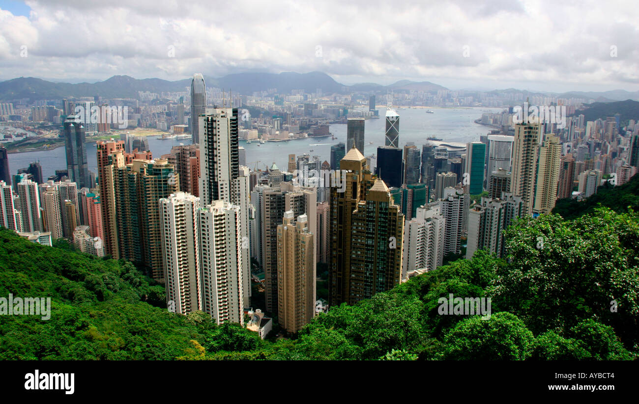 View of Hong Kong from Victoria Peak Stock Photo - Alamy