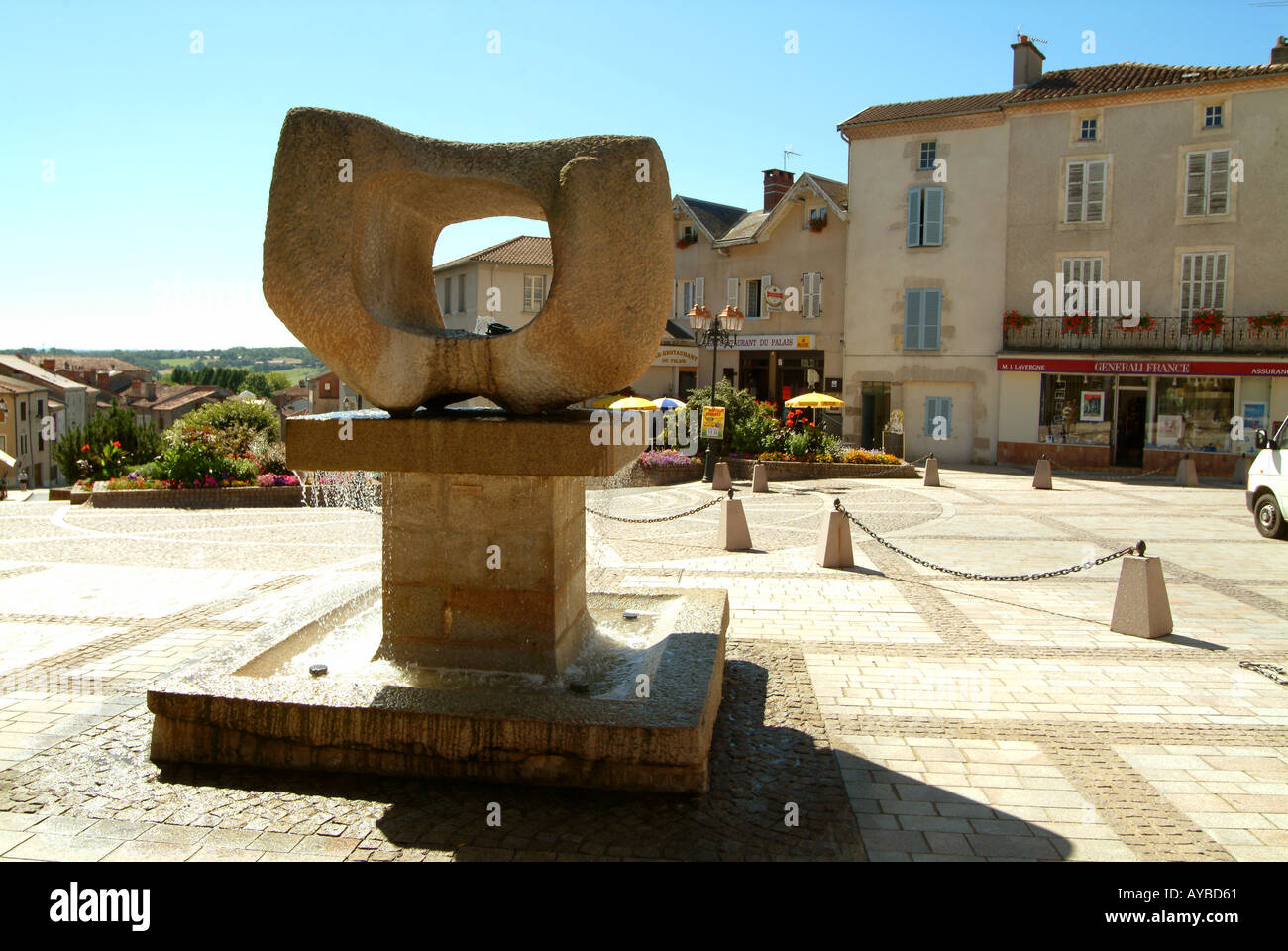 bellacMBF1410 Bellac Haute Vienne Limousin France sculptured fountain ...