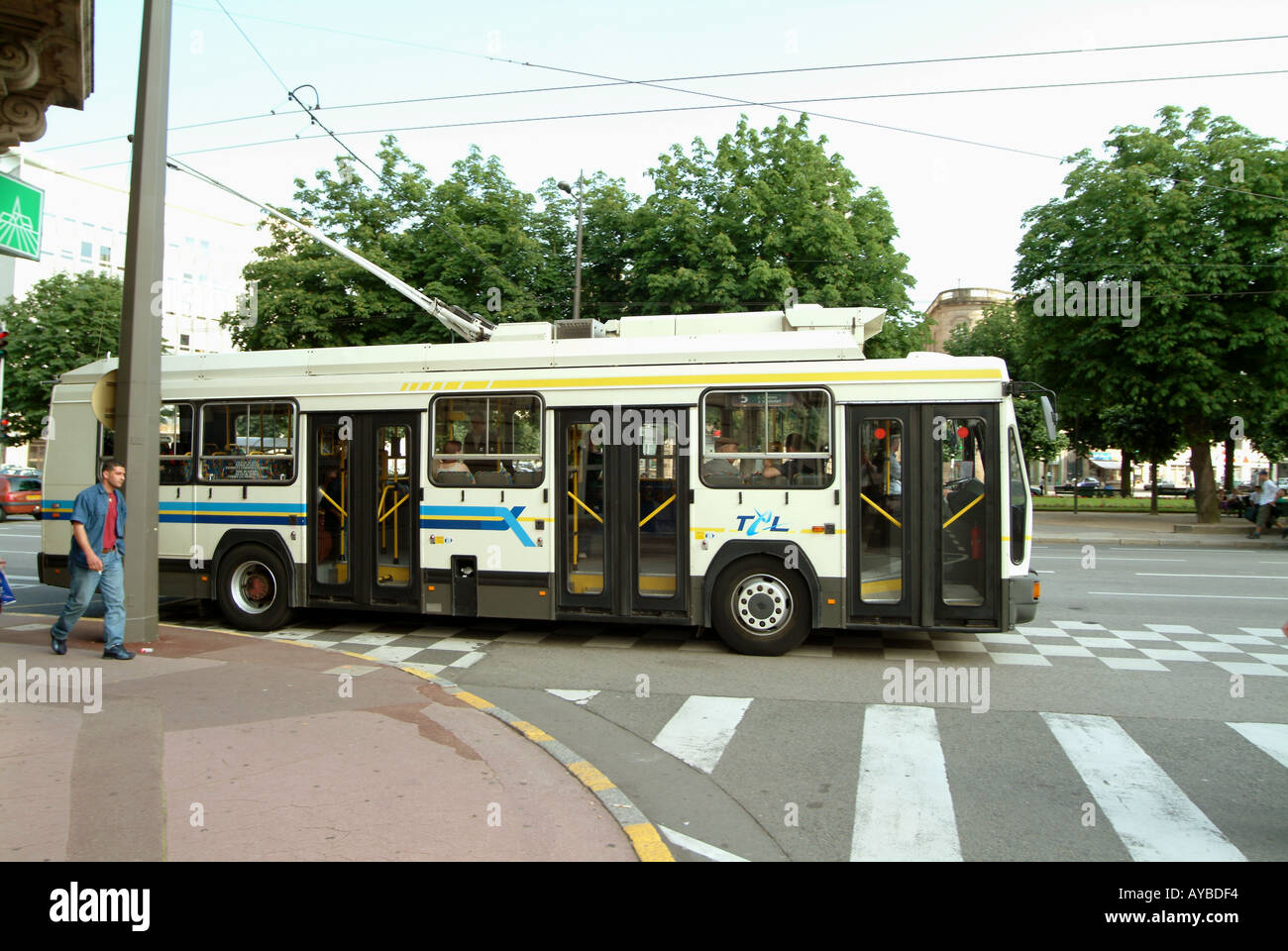 limogesMBF902 Limoges Haute Vienne Limousin France A trolleybus on its