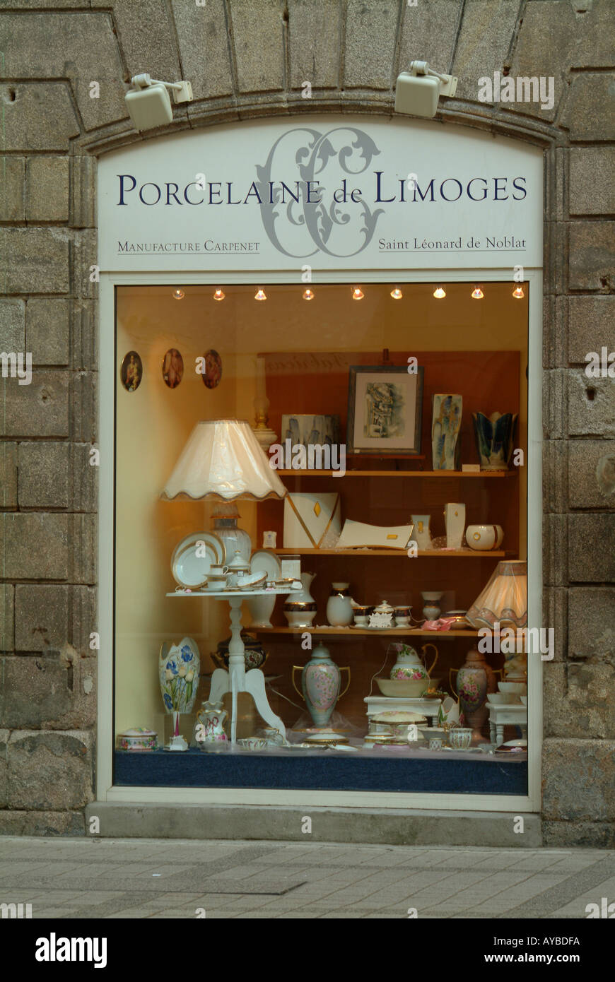 limogesMBF906 Limoges Haute Vienne Limousin France Porcelain shops city