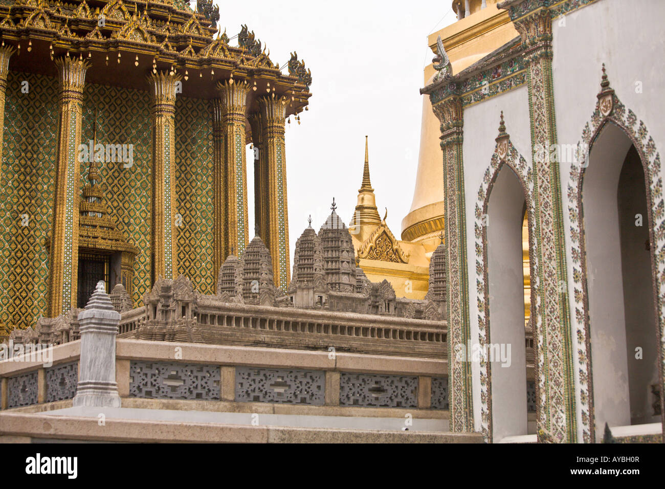 Emerald Buddha Palace Bangkok Stock Photo