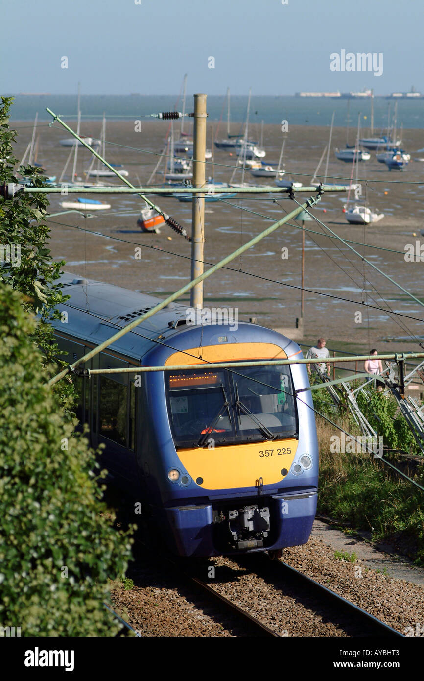 C2C train service travelling between London and Southend on Sea Stock Photo