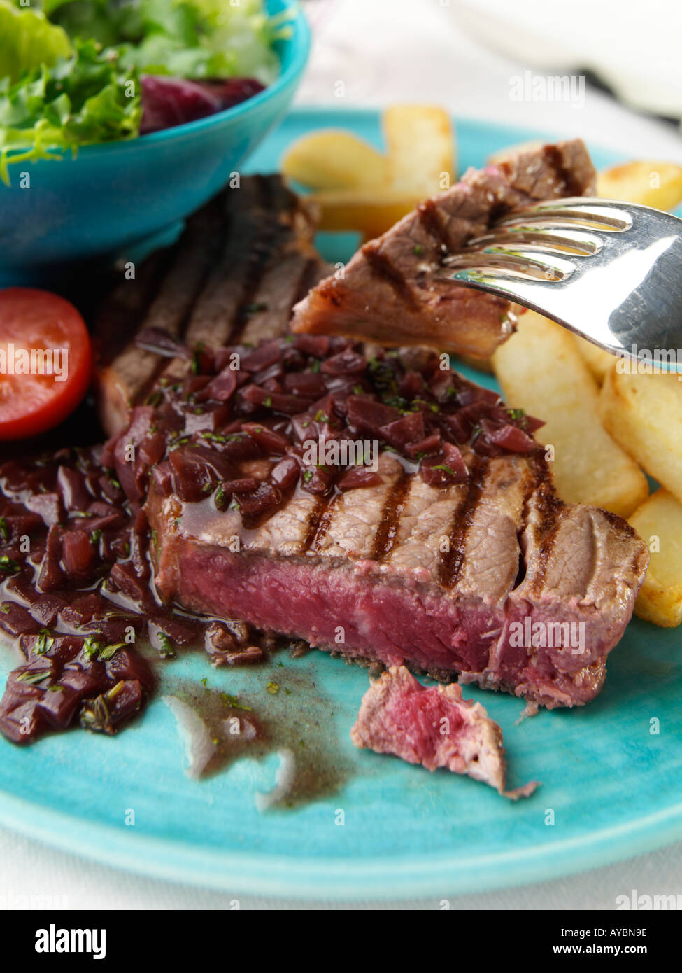 Bordelaise sirloin steak Stock Photo - Alamy