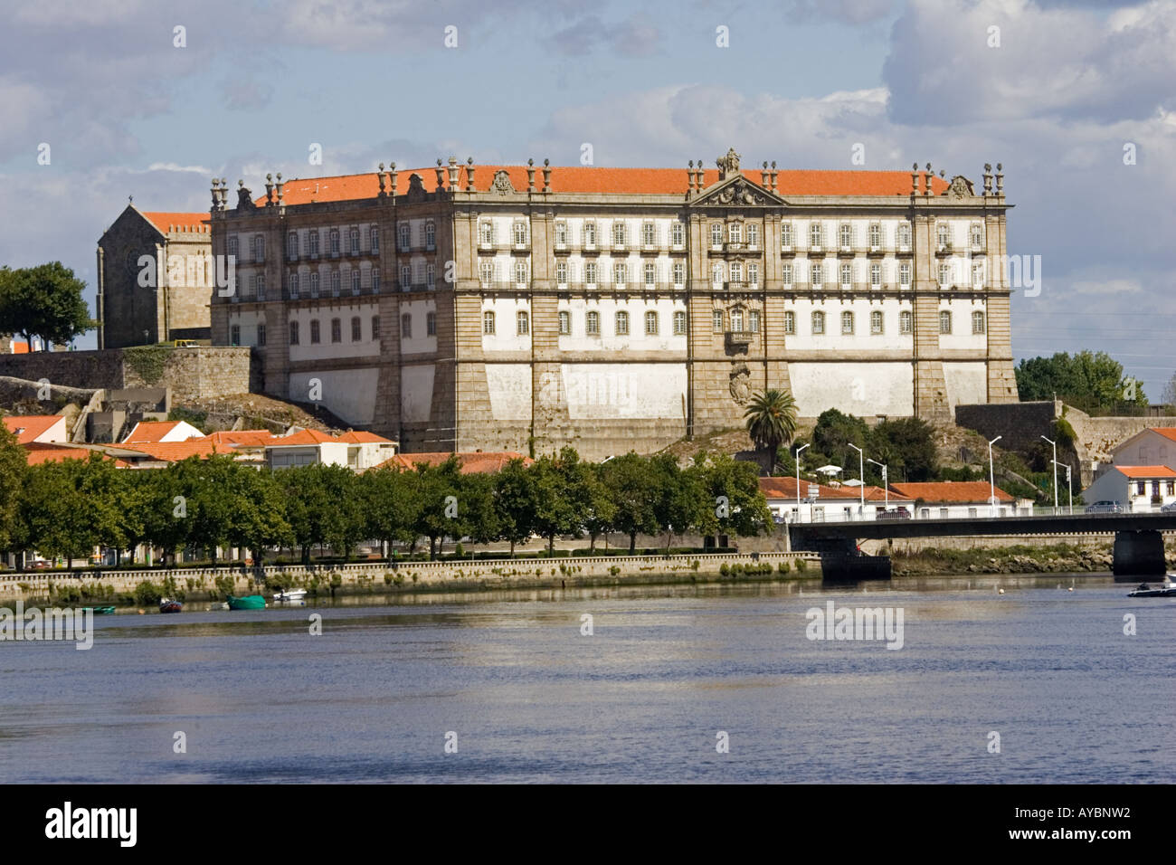 Eighteenth century Convento de Santa Clara now a juvenile reformatory by Rio Ave Vila do Conde Portugal Stock Photo