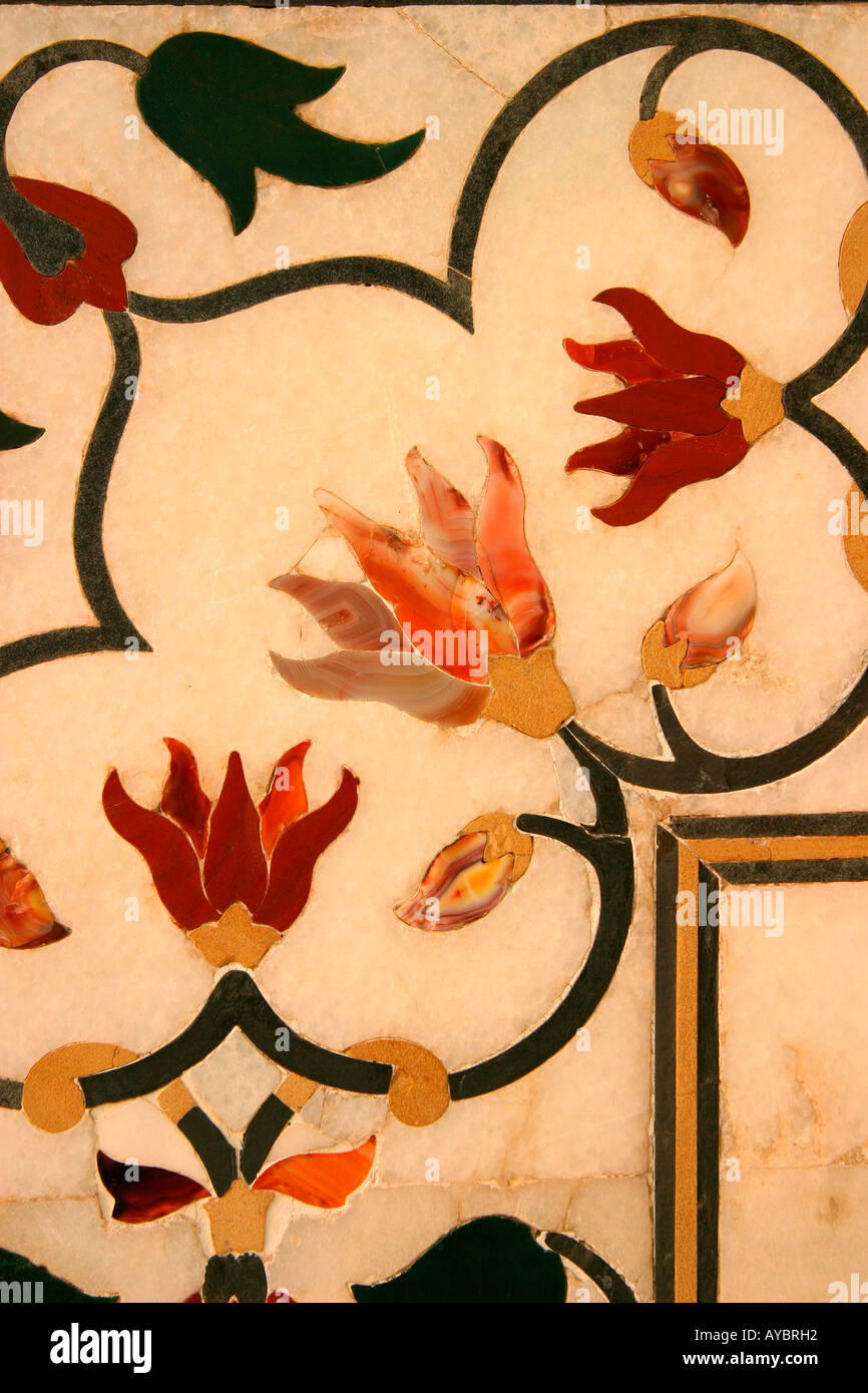 Inlay at the Taj Mahal, Agra, Uttar Pradesh, India Stock Photo - Alamy