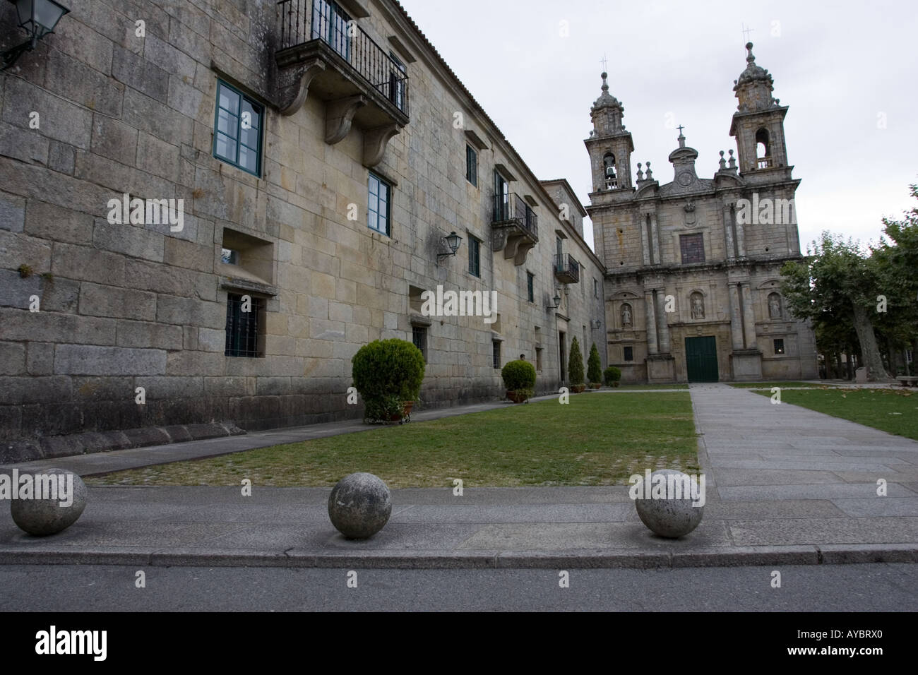 Seventeenth century Benedictine Monasterio de Poio Galicia Spain Stock Photo