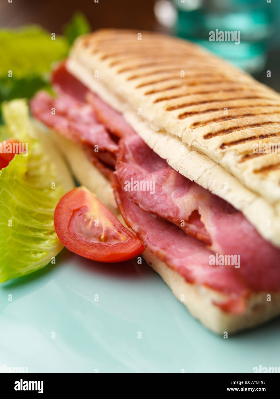 Bacon Panini Stock Photo