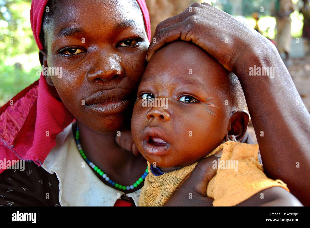 The Scars in the face have multiple uses in Sudan Most of the times indicates adulthood and clan belonging. Stock Photo