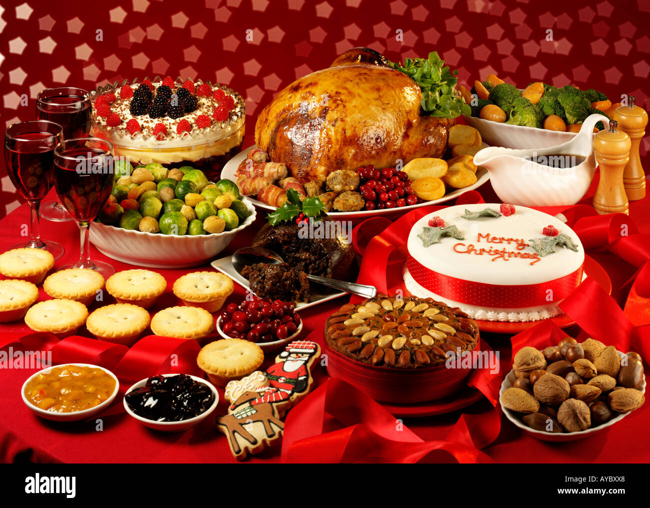 Traditional Christmas Food Stock Photo Alamy