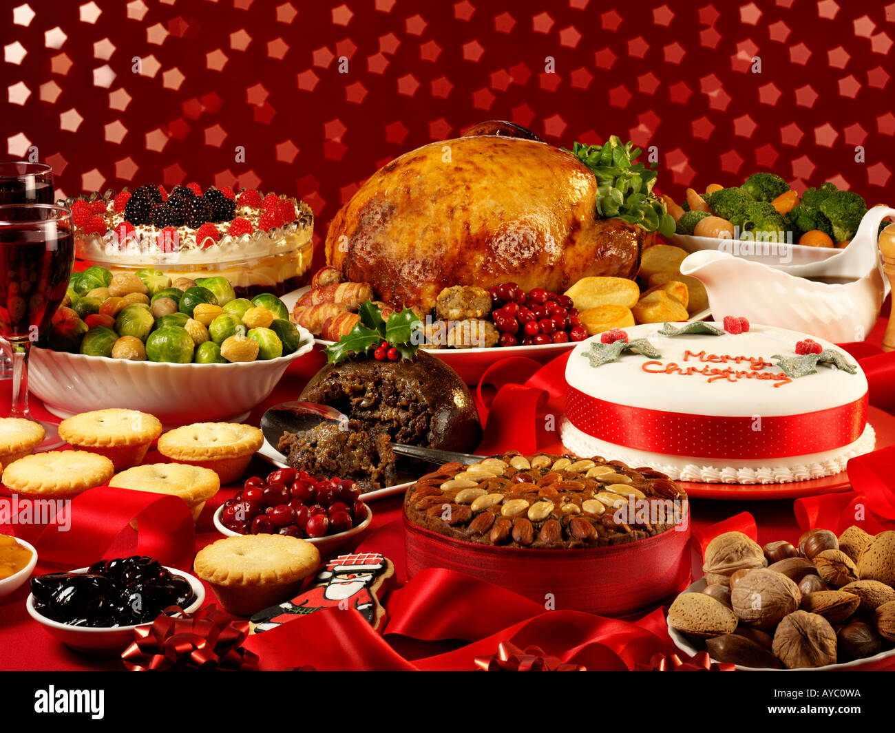 Christmas Turkey Pudding Stock Photos &amp; Christmas Turkey Pudding Stock Images - Alamy