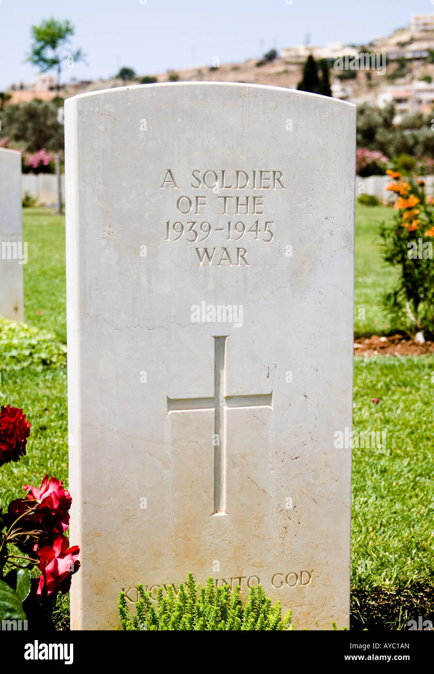 Grave of unknown soldier. Stock Photo