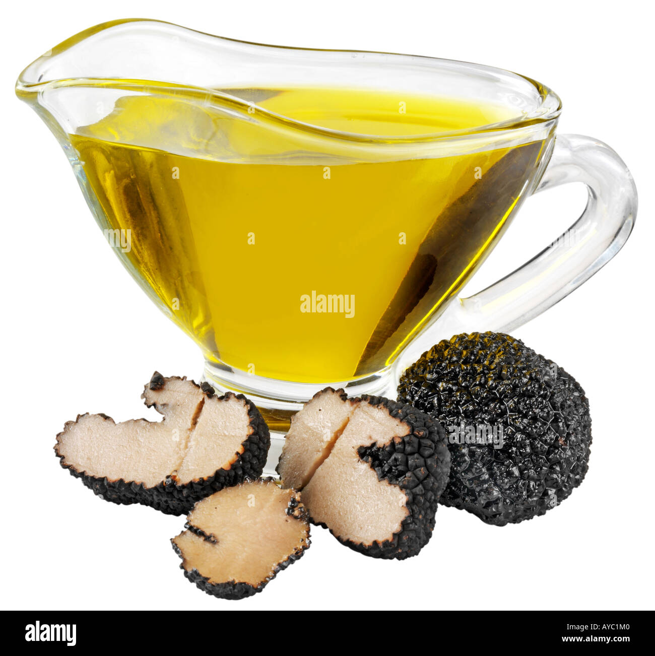 TRUFFLE OIL CUT OUT Stock Photo