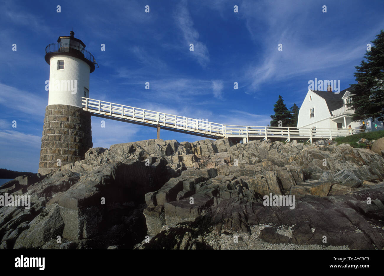 Isle Au Haut Lighthouse Maine aka Robinson Point Lighthouse Station