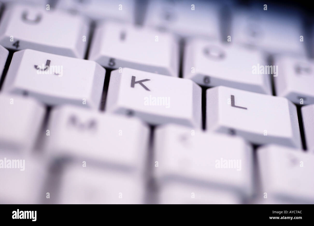 Laptop computer keyboard detail Stock Photo