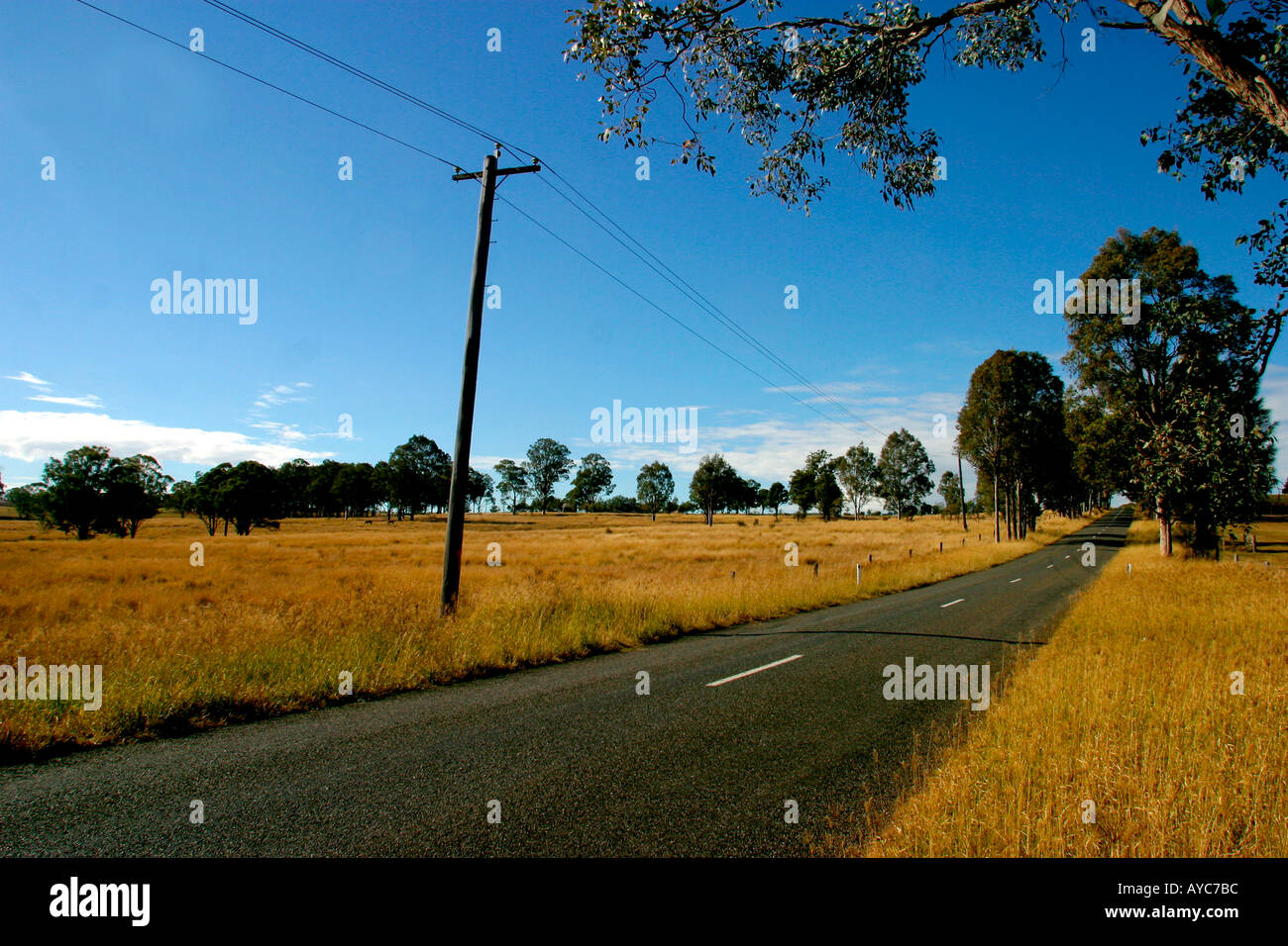 Australian Country Road Stock Photo Alamy