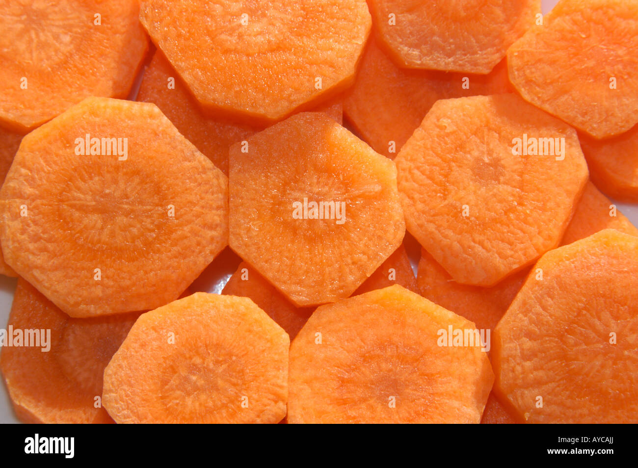 Sliced Carrots Stock Photo
