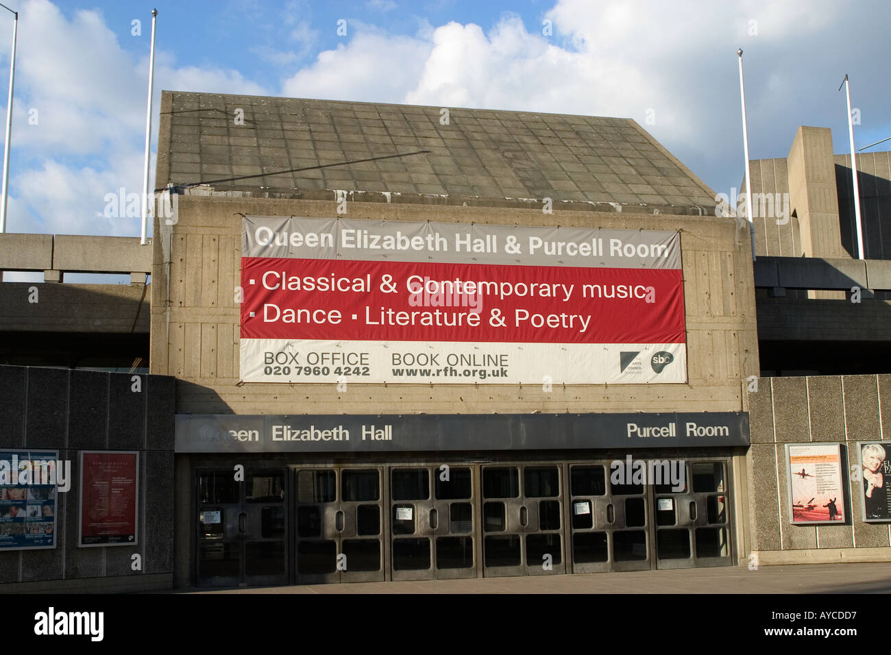 Queen Elizabeth Hall and Purcell Room London England UK Stock Photo