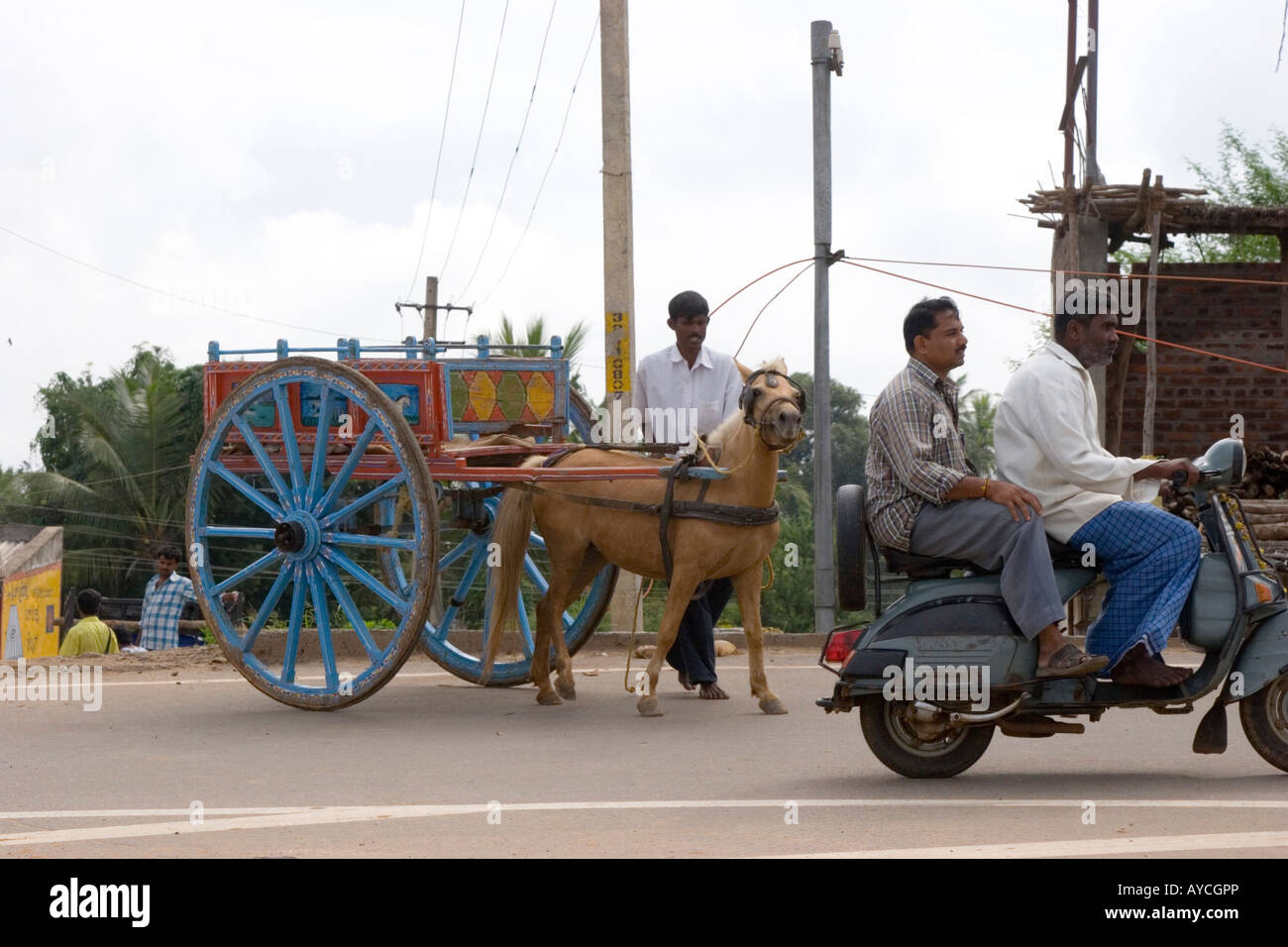 Horse and cart Stock Photo Alamy