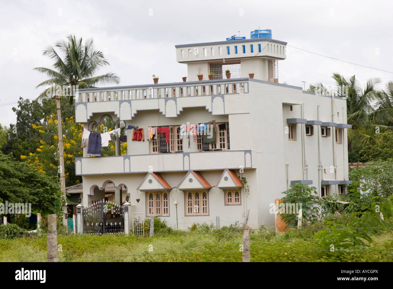 Indian homes and houses Stock Photo - Alamy