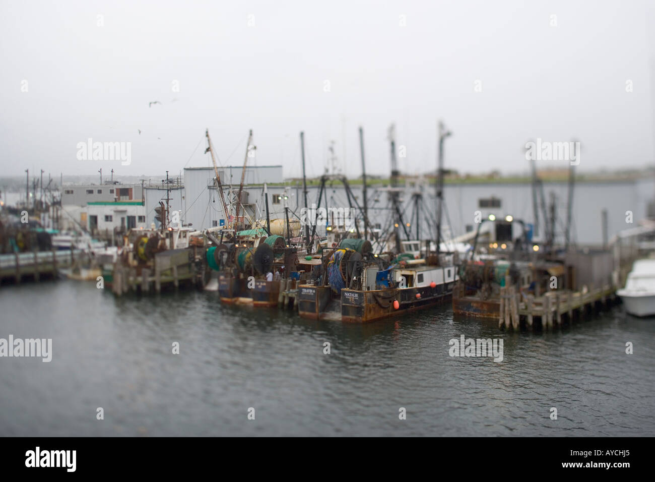 New England Fishing Boats Point Judith Rhode Island USA Stock Photo Alamy