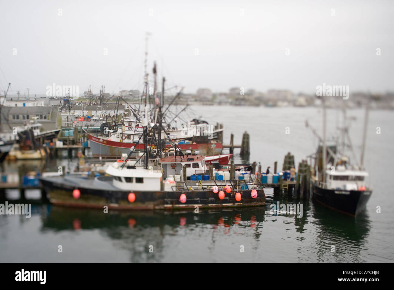 New England Fishing Boats Point Judith Rhode Island USA Stock Photo Alamy