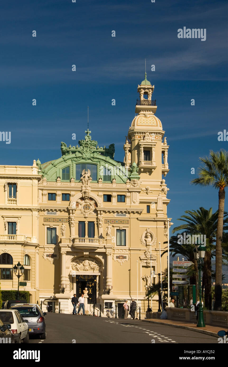 The side entrance to the Casino de Monte Carlo in the Principality of