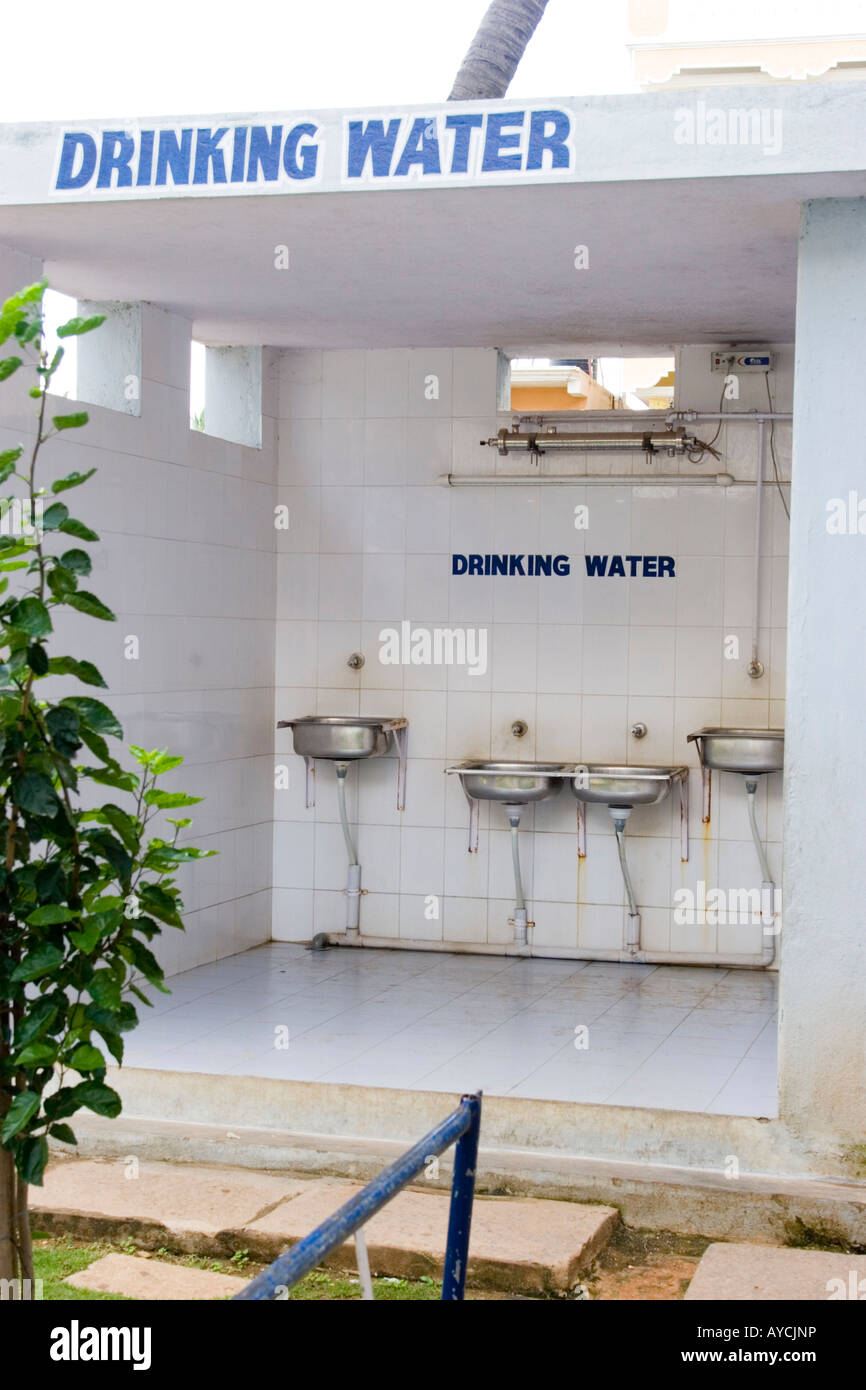 Fresh drinking water station in Bangalore India Stock Photo Alamy