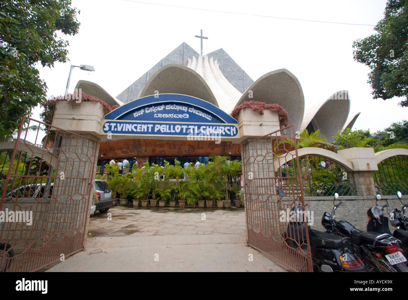 St Vincent Pallotti church in Banasawadi near Bangalore India Stock