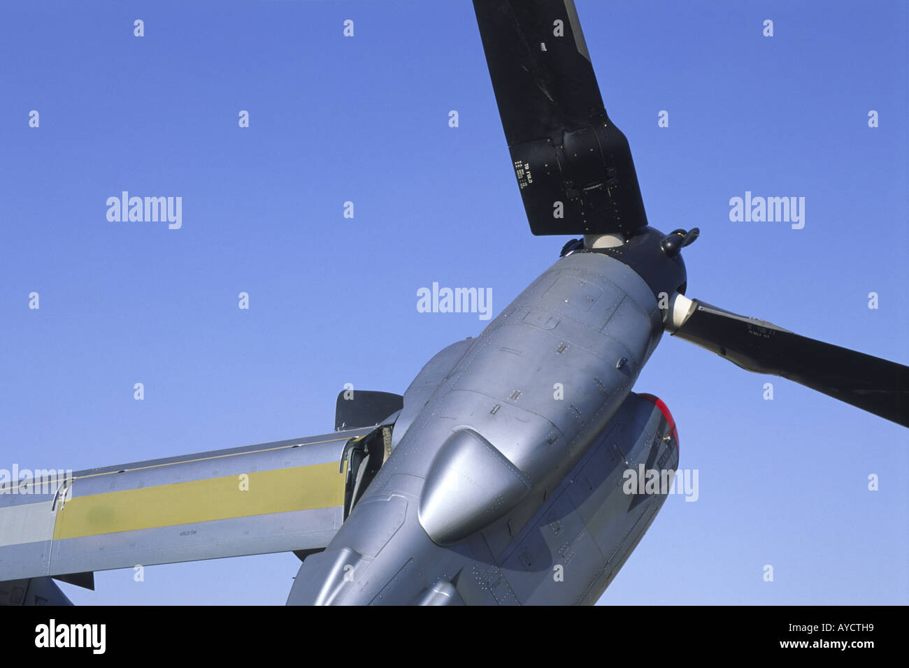 Bell Boeing VM22B Osprey engine nacelle and rotor assembly Stock Photo
