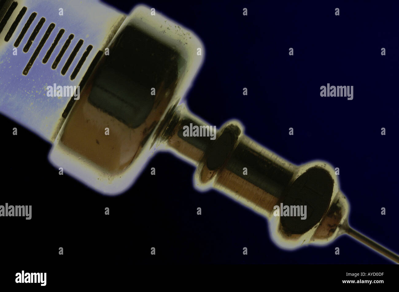 Macro close up of an old fashioned syringe Stock Photo - Alamy