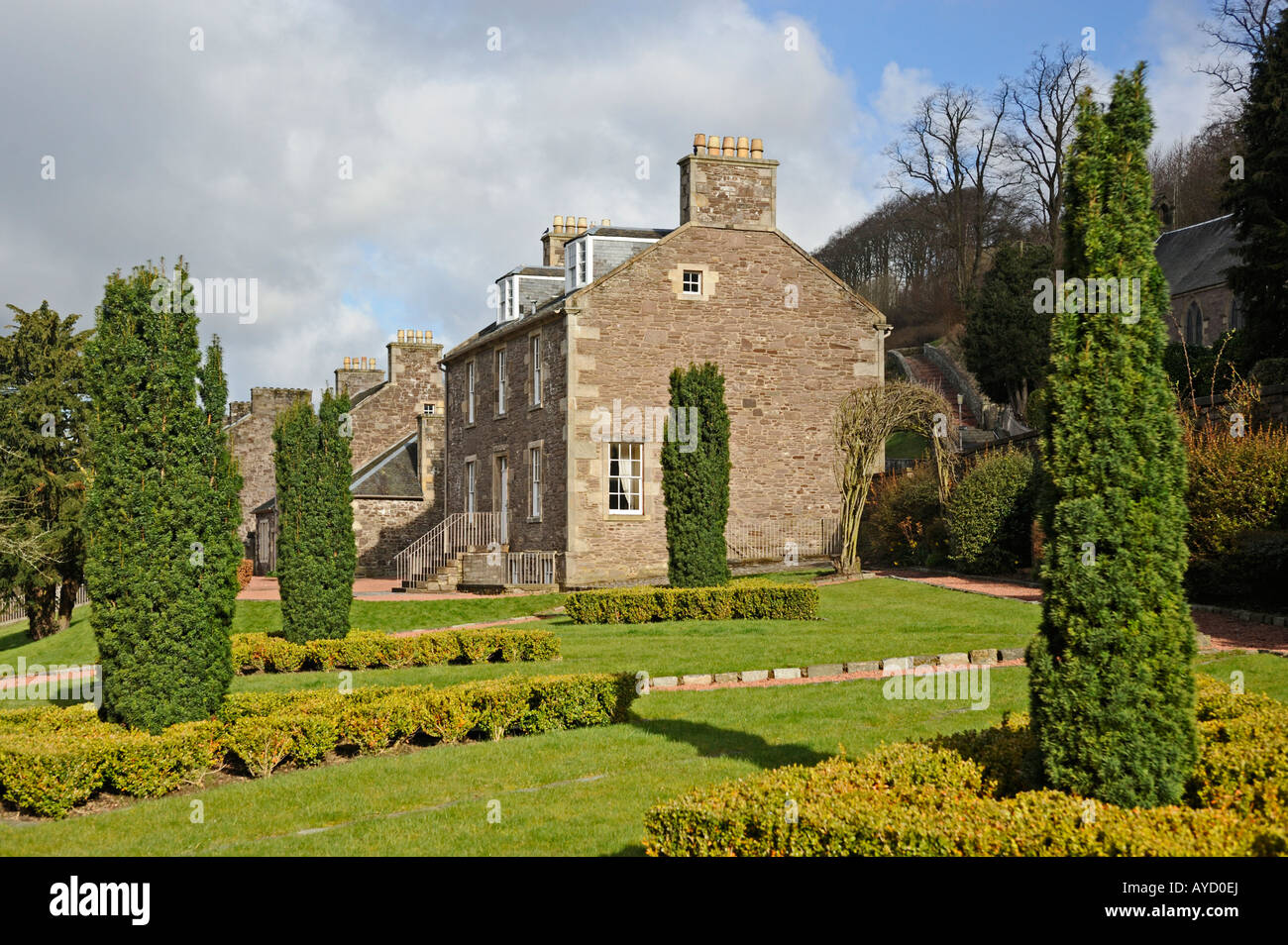 Robert Owen's House, New Lanark, Lanarkshire, Scotland,  United Kingdom, Europe. Stock Photo