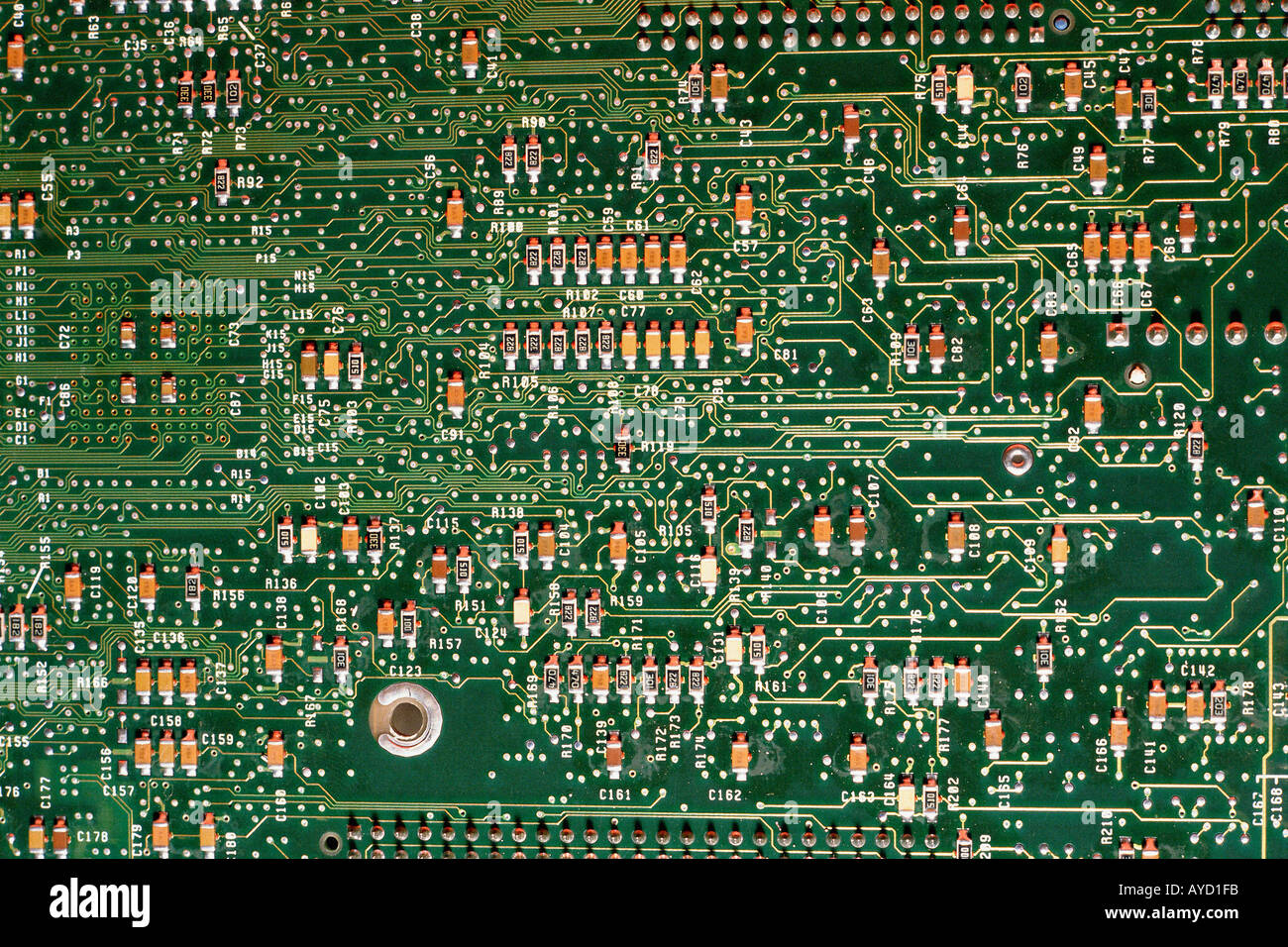 Green circuit board Stock Photo Alamy