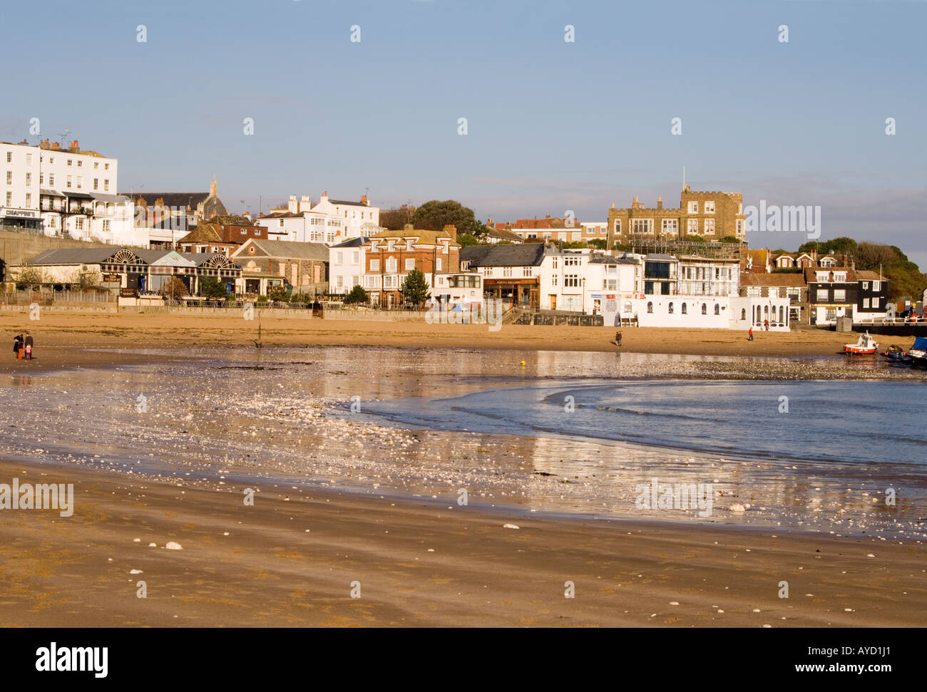 Viking Bay, Broadstairs, Kent, Untied Kingdom, with Bleak House in the ...