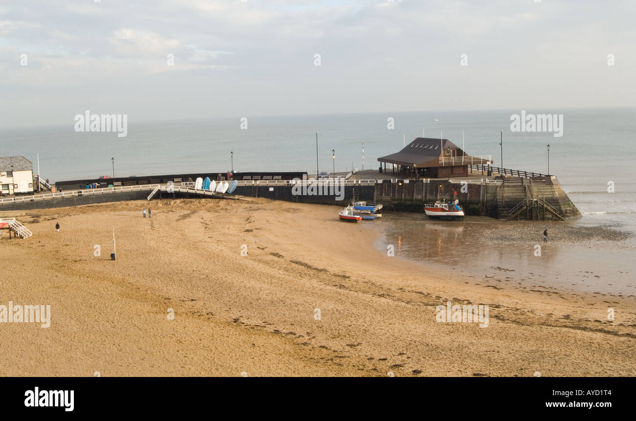 Viking Bay and the jetty, Broadstairs, Kent, United Kingdom Stock Photo