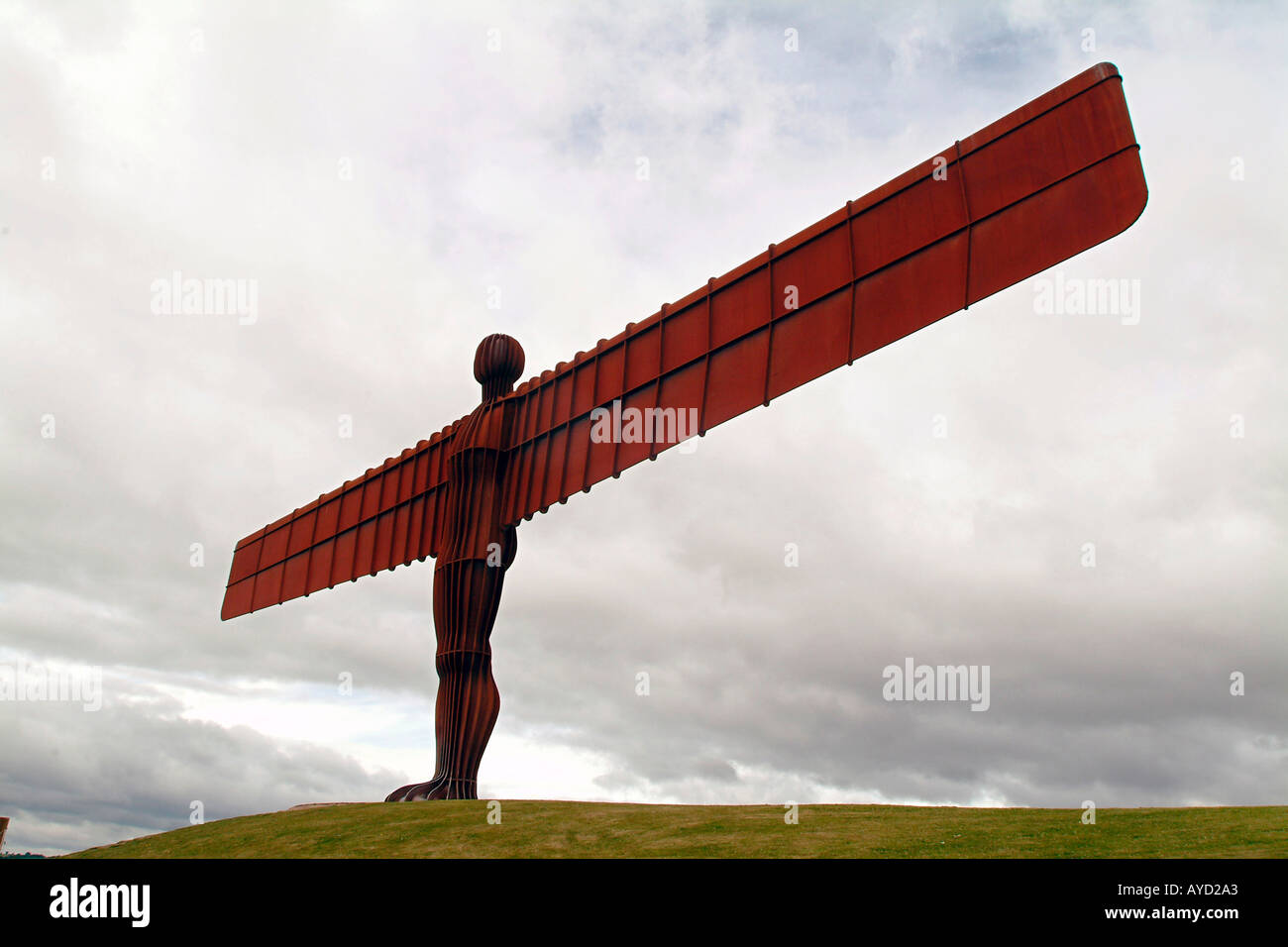 The Angel of the North outside the city of Newcastle England Stock ...