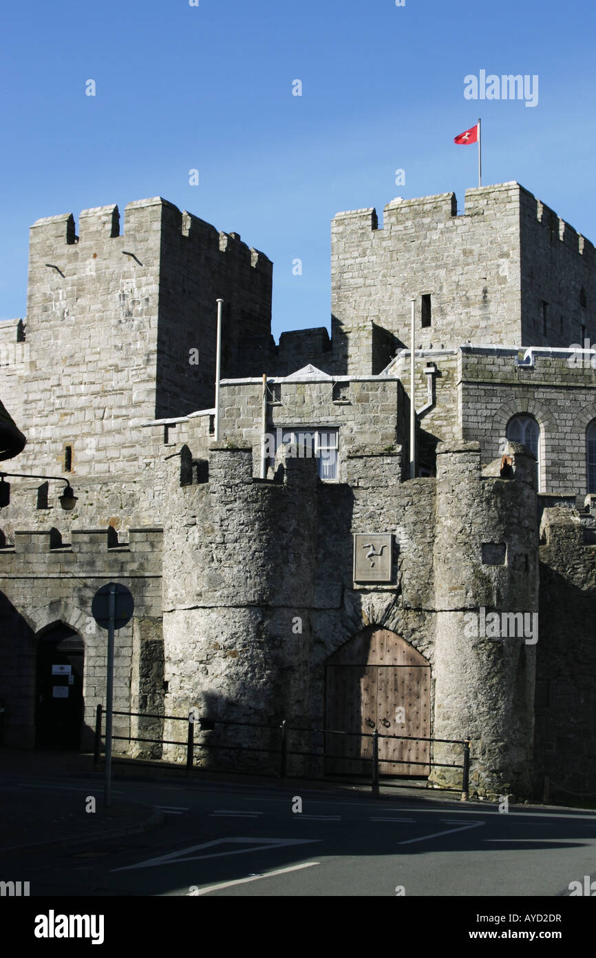 Castle Rushen Castletown Isle of Man Manx Stock Photo