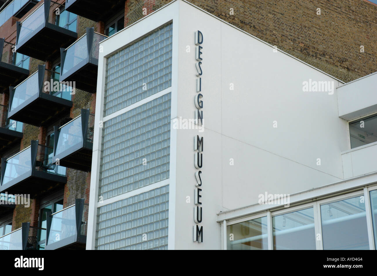 Close up abstract view of the Design Museum at Butler's Wharf London England Stock Photo