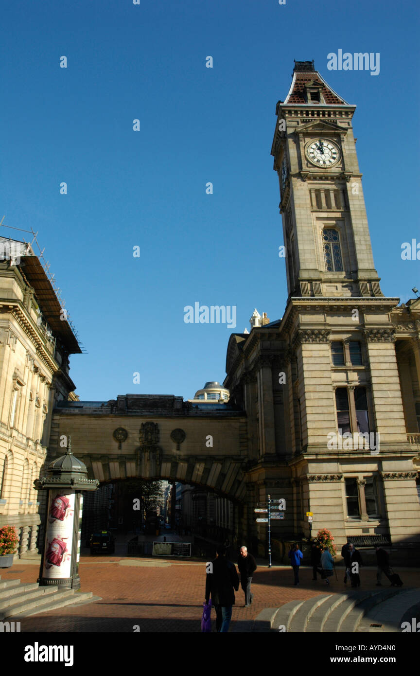 Council House building clock tower viewed from Chamberlain Square