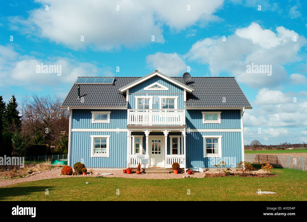 Germany Detached One Family House Stock Photos & Germany Detached One