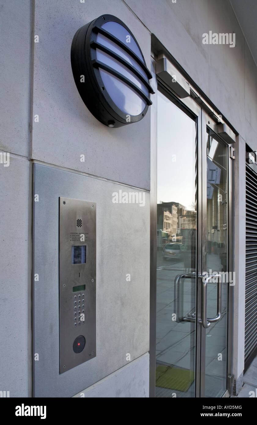 Video entryphone system, Davis House, Victoria, London Stock Photo - Alamy