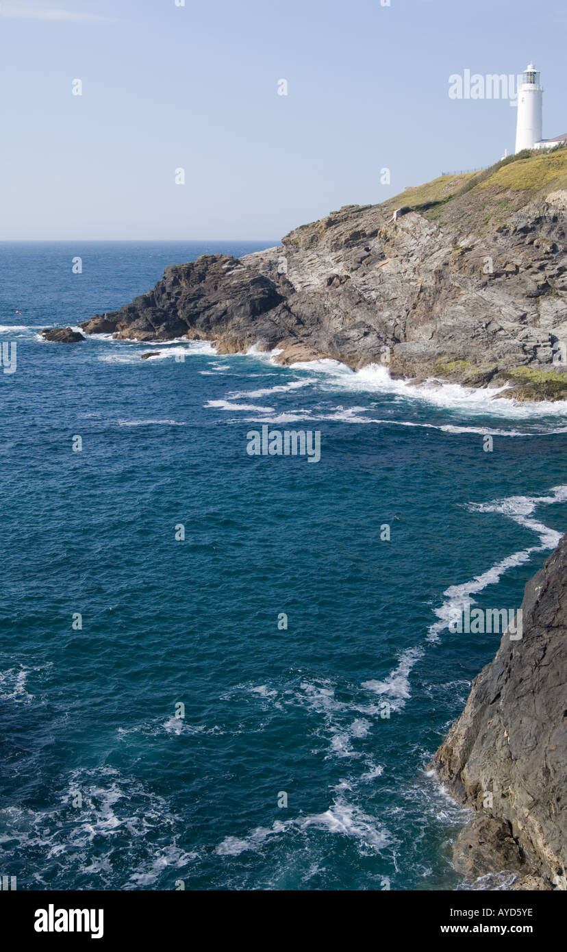 Trevose Head Lighthouse from Diana's Head St Merryn Near Padstow