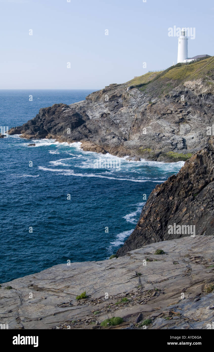 Trevose Head Lighthouse from Diana's Head St Merryn Near Padstow