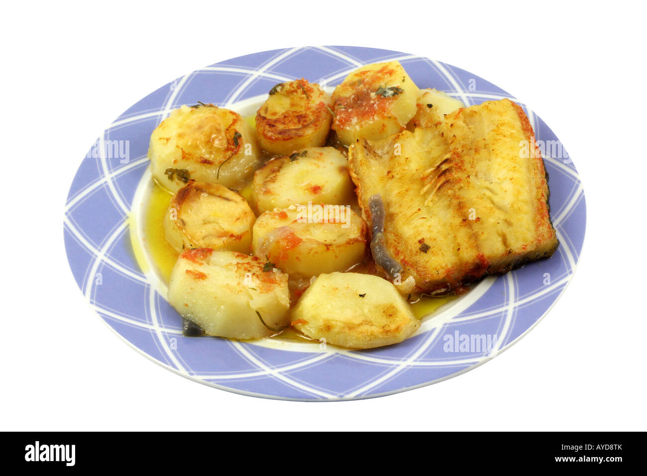 Salt cod fish and chips Stock Photo Alamy